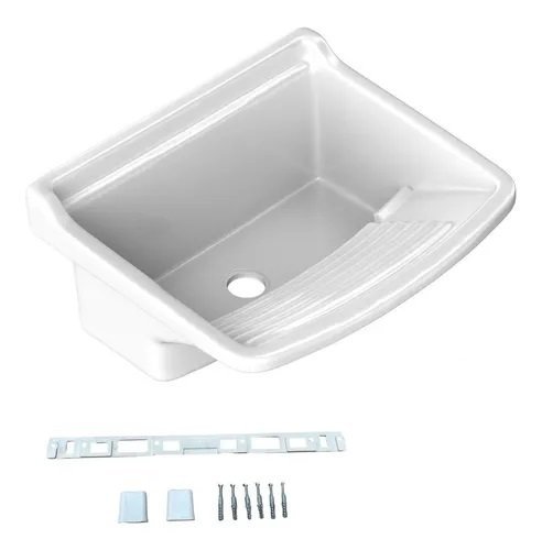 PILETA DE LAVADERO 15 LITROS BLANCA WATERPLAST